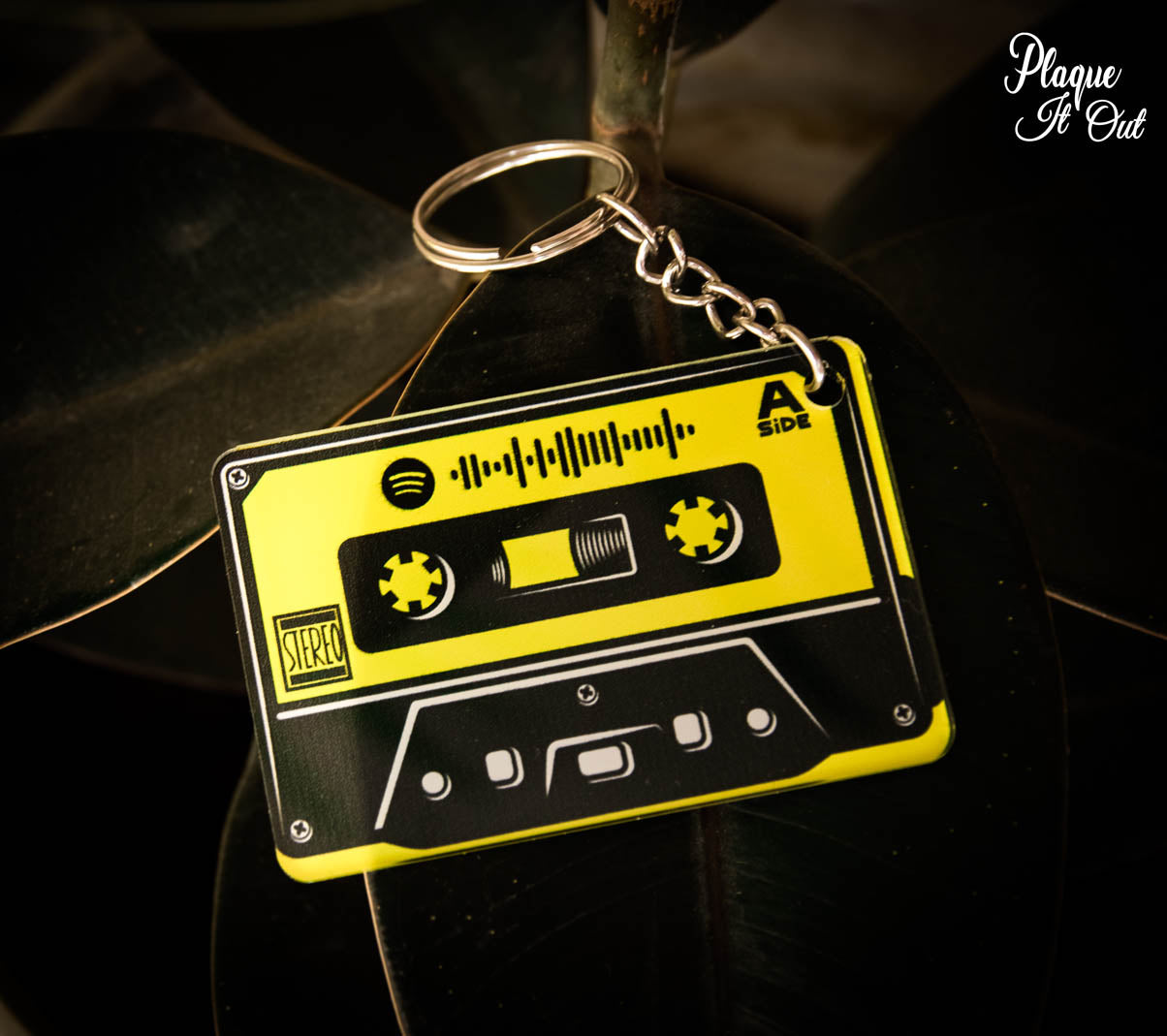 Spotify Cassette Keychain